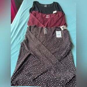 3 long sleeve NWT tops